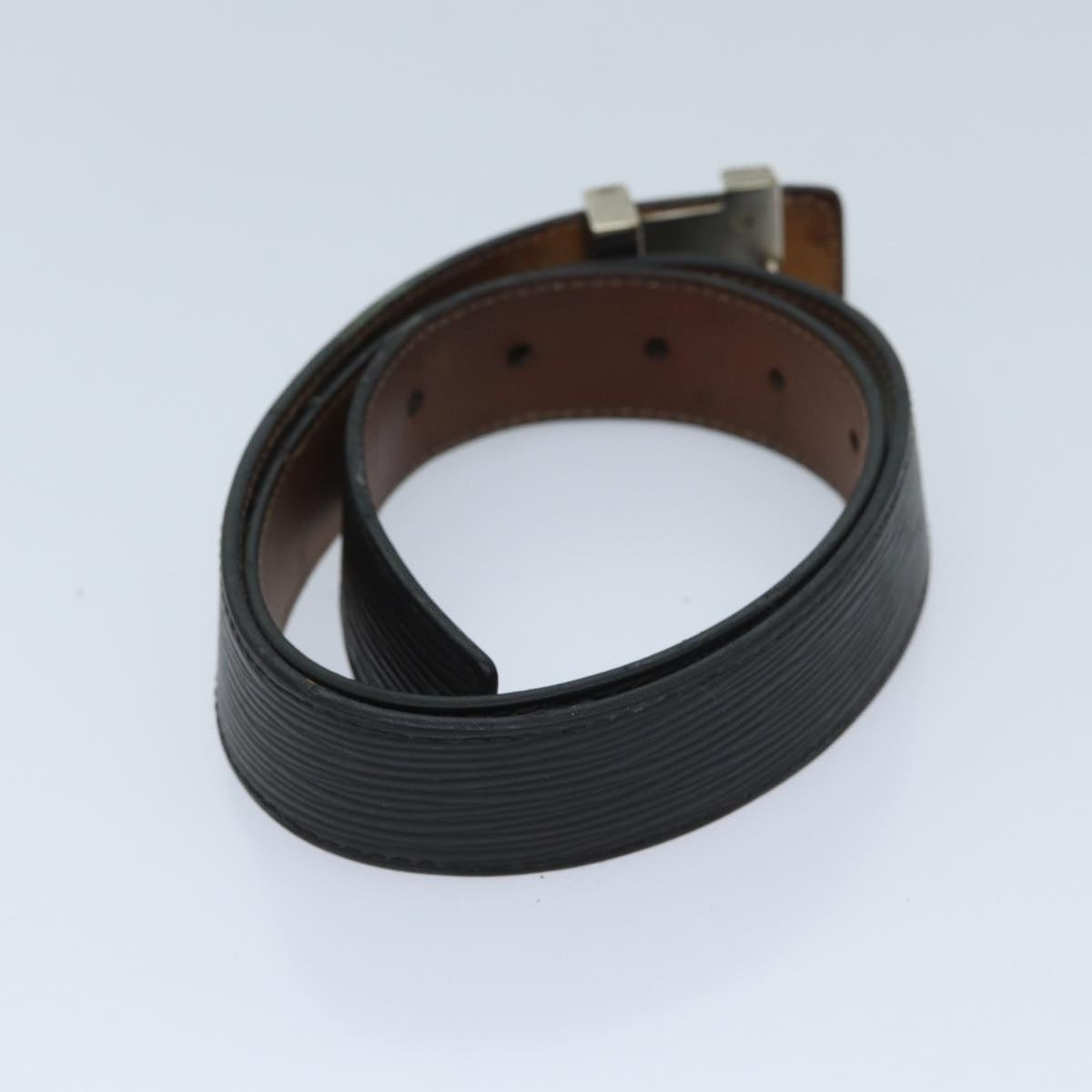 LOUIS VUITTON Epi Damier Belt Leather 3Set Black LV fm3295