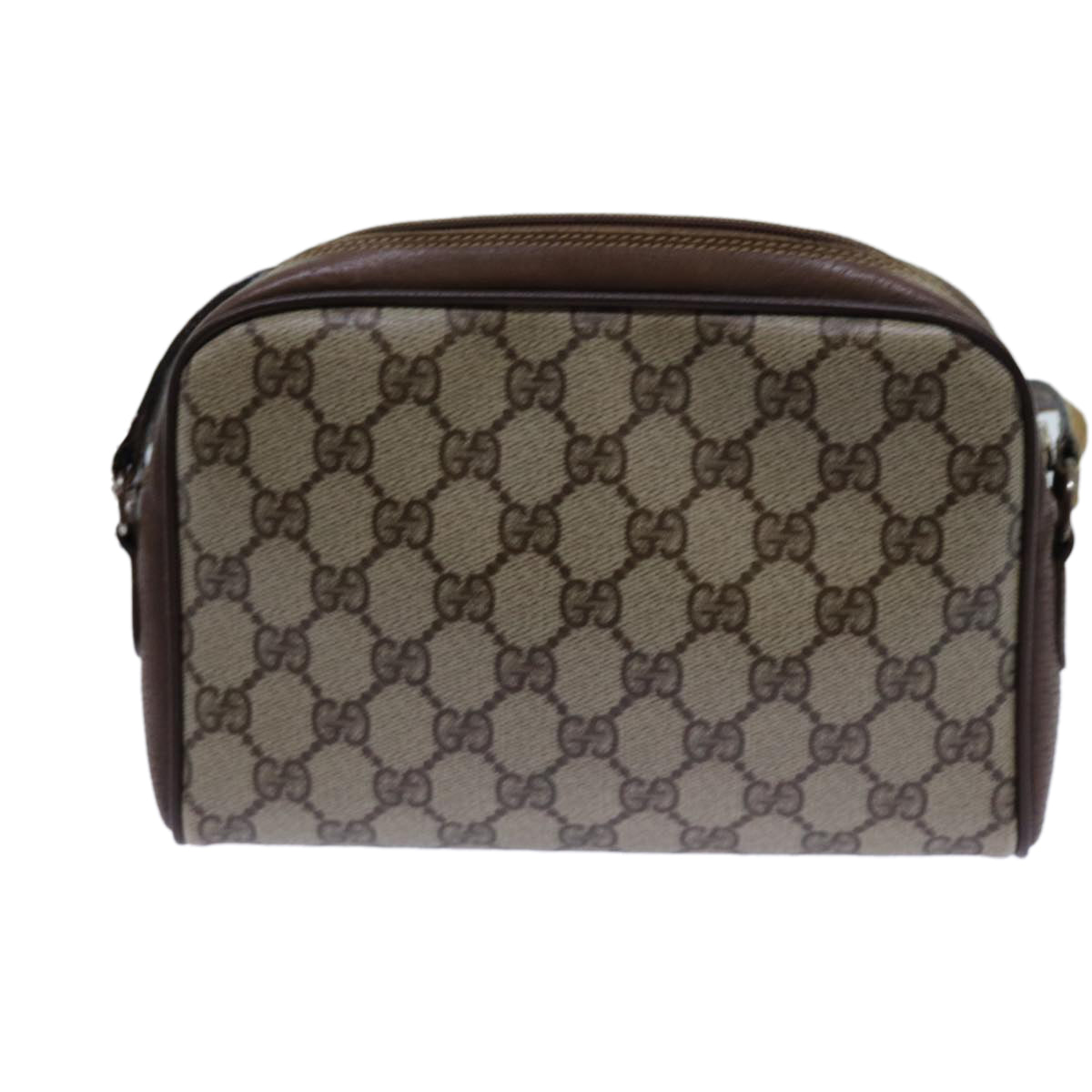 Luxury Gucci Trending 2025 GG Supreme Web Sherry Line Shoulder Bag PVC Beige 116 02 089  fm3328
