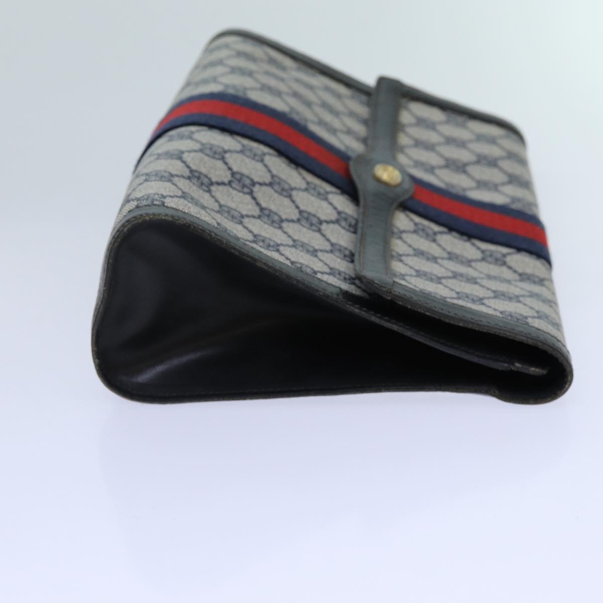 Luxury Gucci Trending 2025 GG Supreme Sherry Line Clutch Bag PVC Red Navy 67 014 3087  fm3329