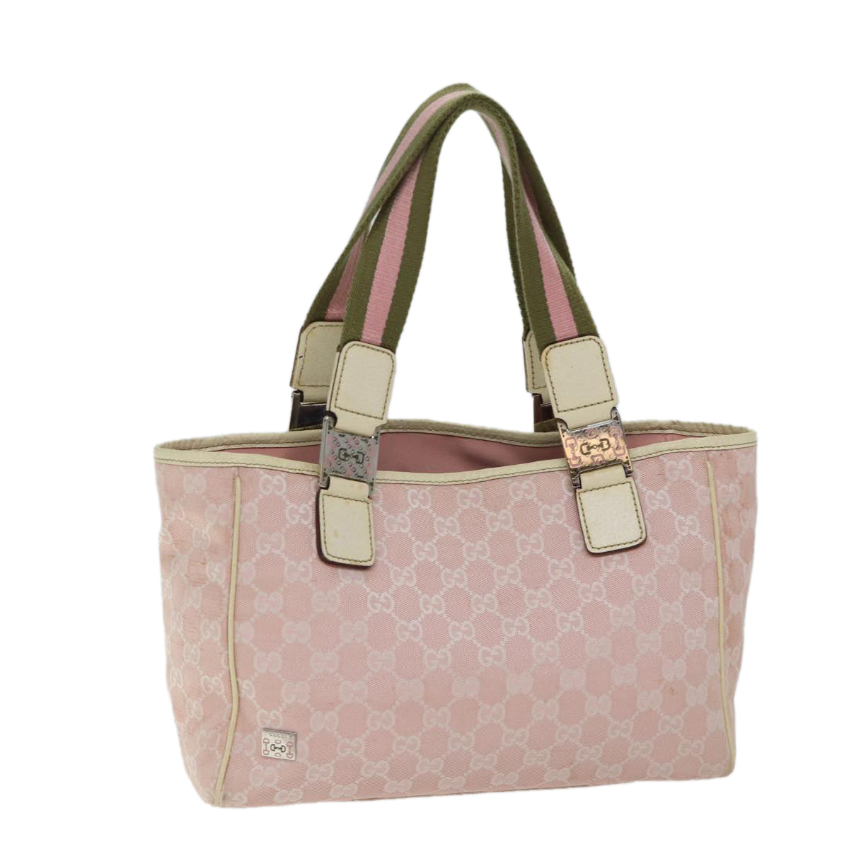 Luxury Gucci Trending 2025 GG Canvas Sherry Line Hand Bag Khaki Pink 145810  fm3332