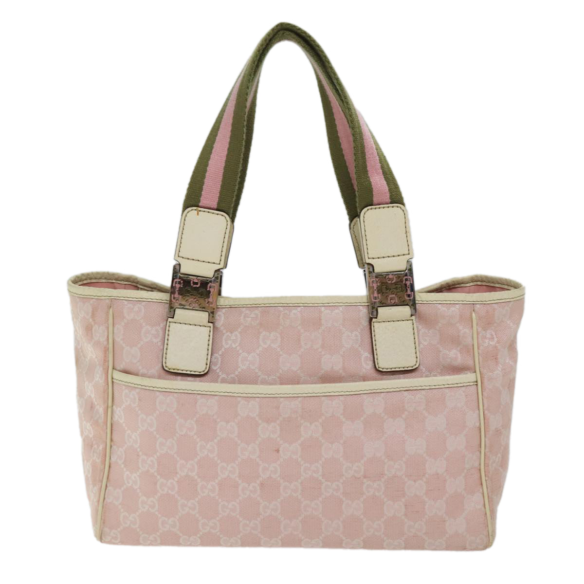 Luxury Gucci Trending 2025 GG Canvas Sherry Line Hand Bag Khaki Pink 145810  fm3332
