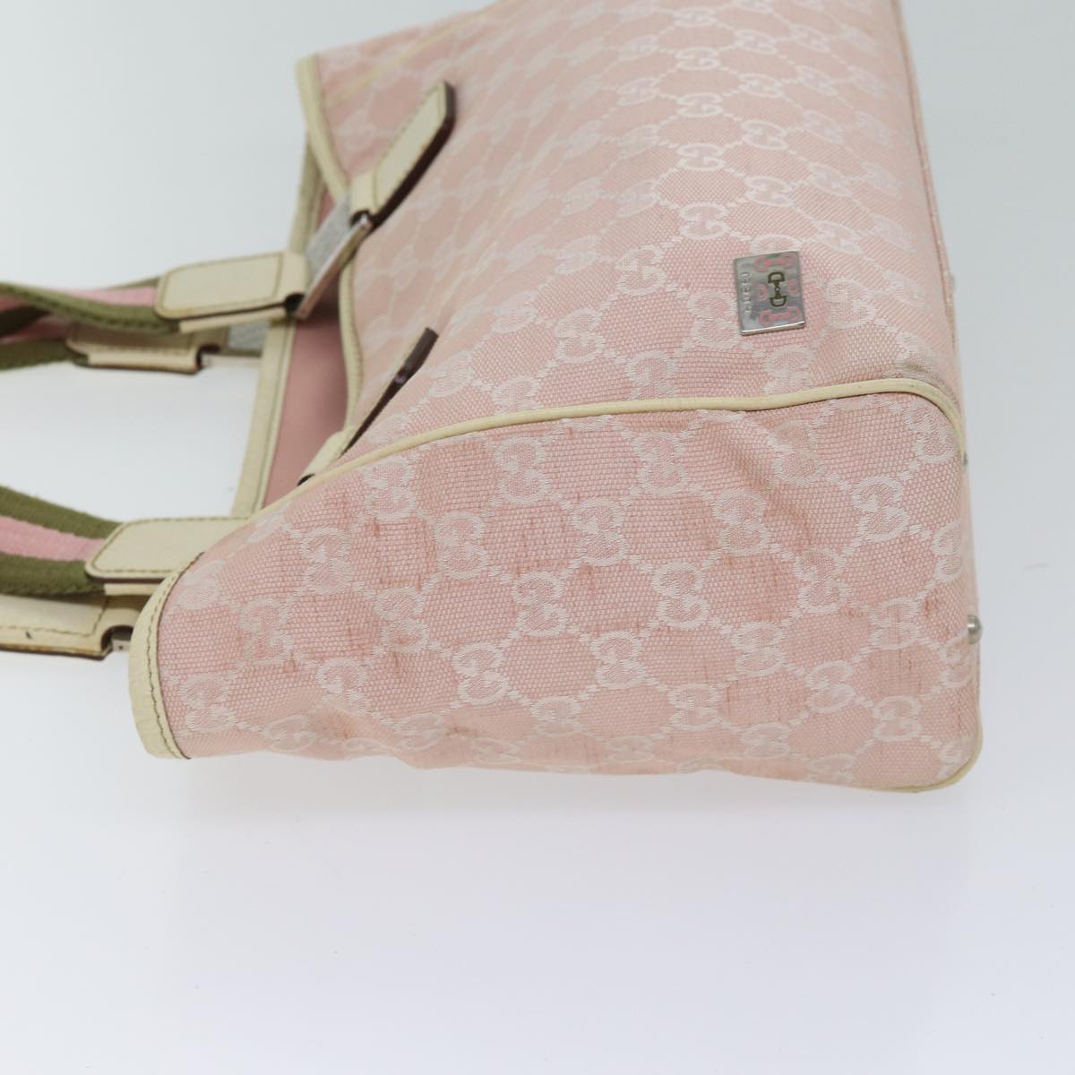 Luxury Gucci Trending 2025 GG Canvas Sherry Line Hand Bag Khaki Pink 145810  fm3332
