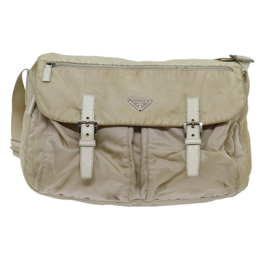 Luxury PradaShoulder Bag Nylon Beige fm3366