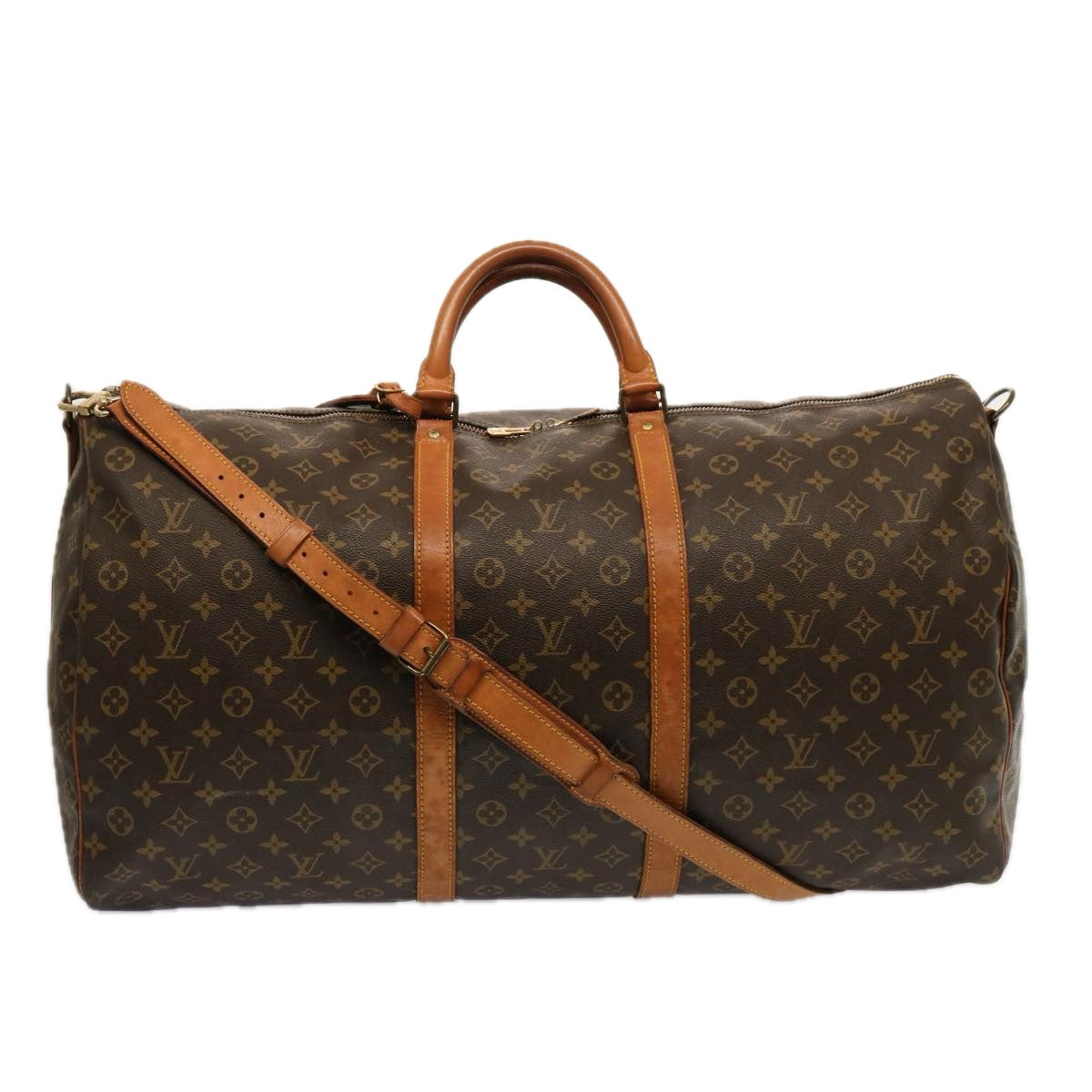 LOUIS VUITTON Monogram Keepall Bandouliere 60 Boston Bag M41412 LV fm3396