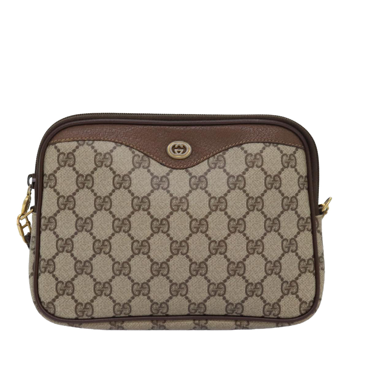 Luxury Gucci Trending 2025 GG Supreme Shoulder Bag PVC Beige 97 02 068  fm3411
