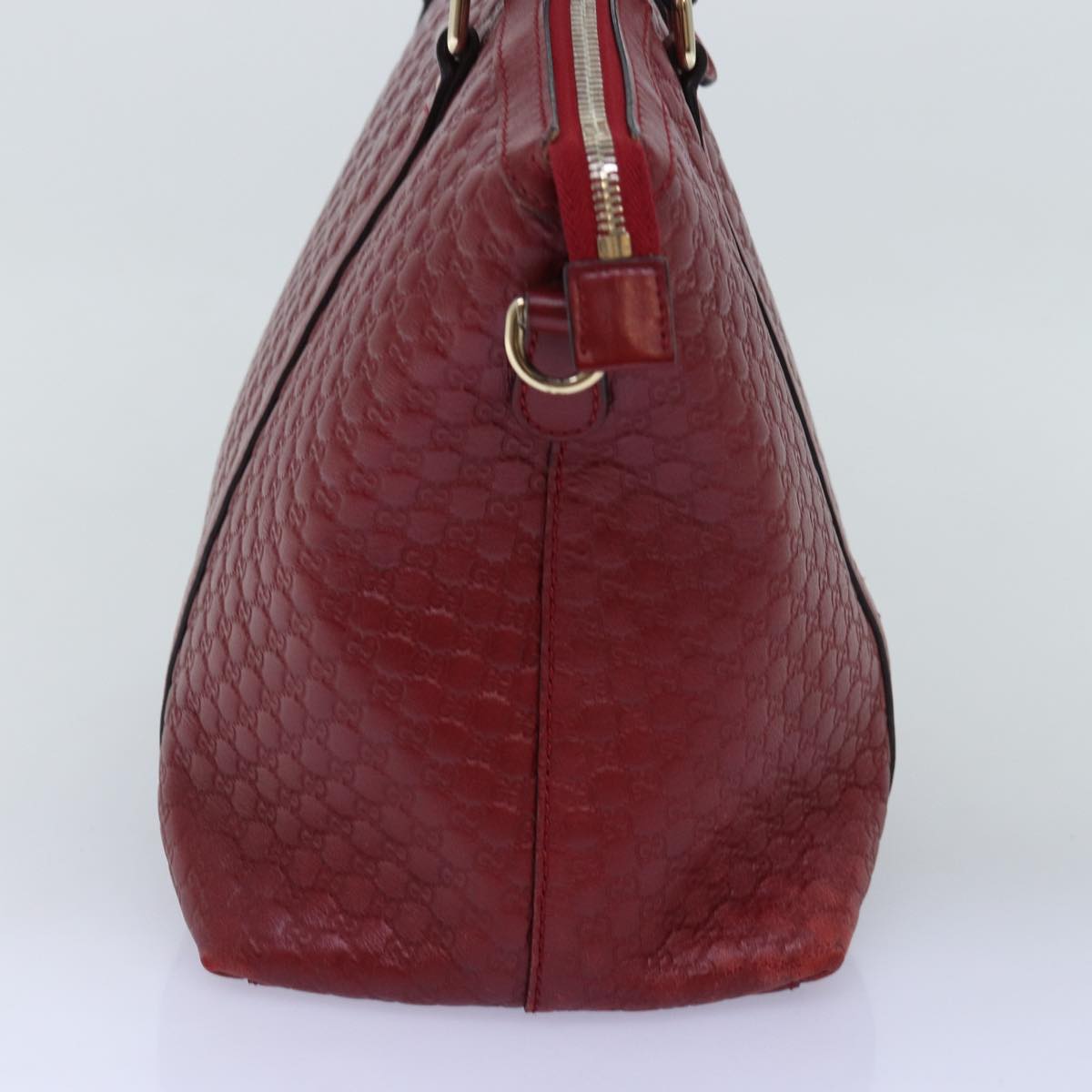 Luxury Gucci Trending 2025 Micro GG Canvas Luxury Gucci Trending 2025ssima Hand Bag Leather 2way Red 449657  fm3413