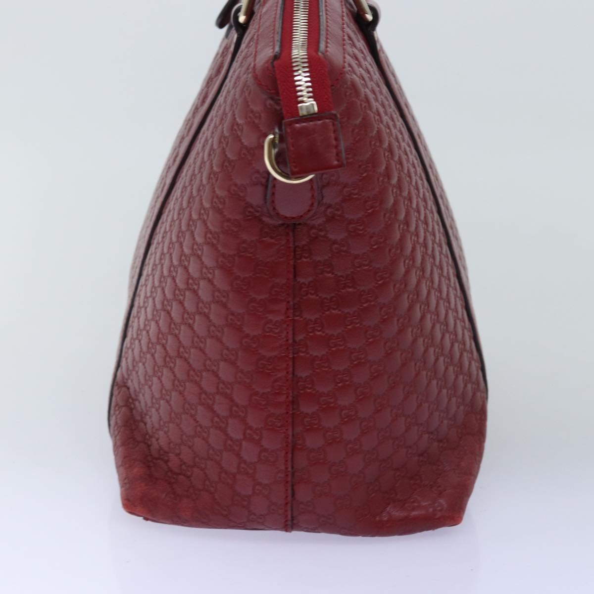 Luxury Gucci Trending 2025 Micro GG Canvas Luxury Gucci Trending 2025ssima Hand Bag Leather 2way Red 449657  fm3413