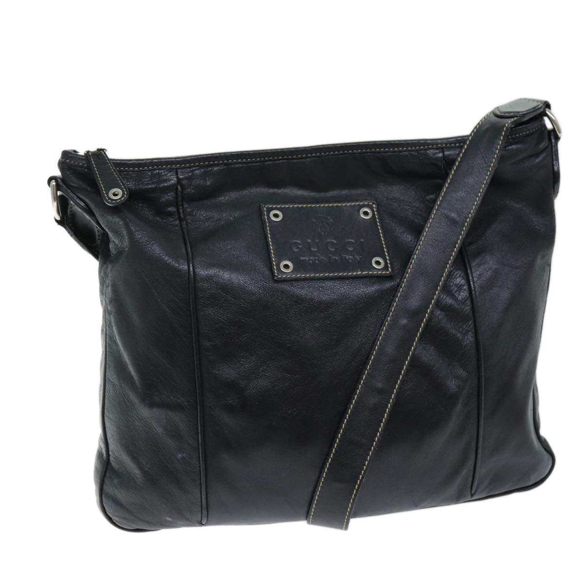 Luxury Gucci Trending 2025 Shoulder Bag Leather Black 190279  fm3431
