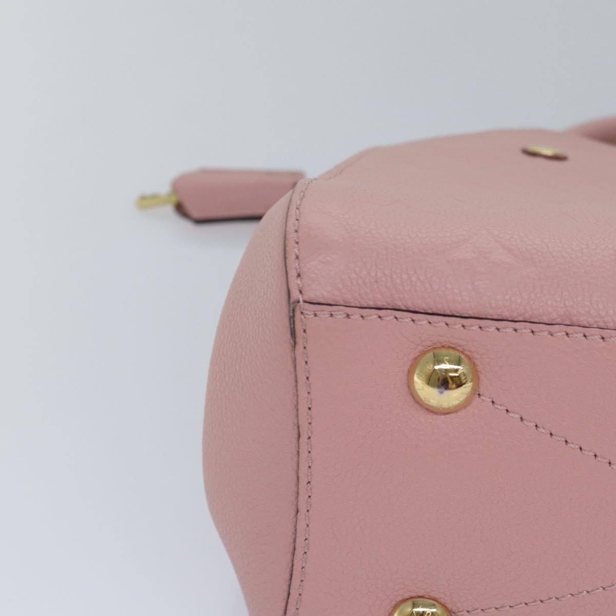 LOUIS VUITTON Monogram Empreinte Montaigne BB Bag Pink Rose M44123 fm3558A