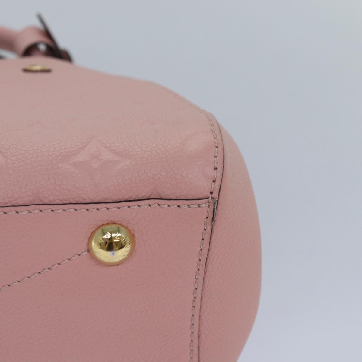 LOUIS VUITTON Monogram Empreinte Montaigne BB Bag Pink Rose M44123 fm3558A