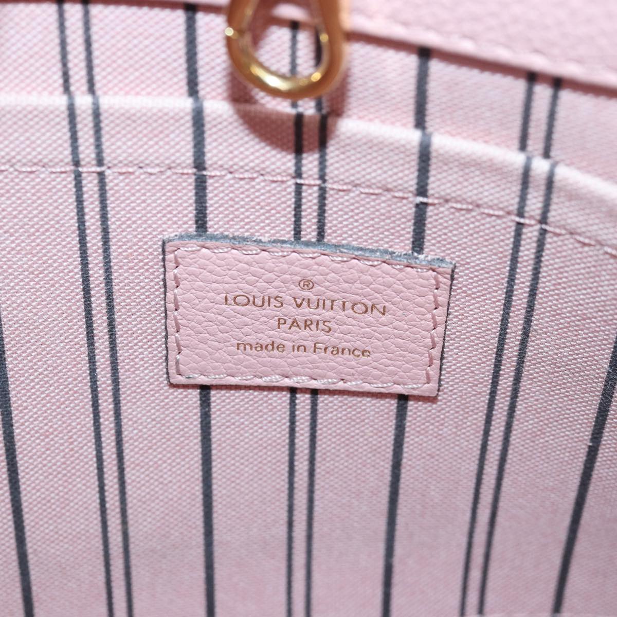 LOUIS VUITTON Monogram Empreinte Montaigne BB Bag Pink Rose M44123 fm3558A