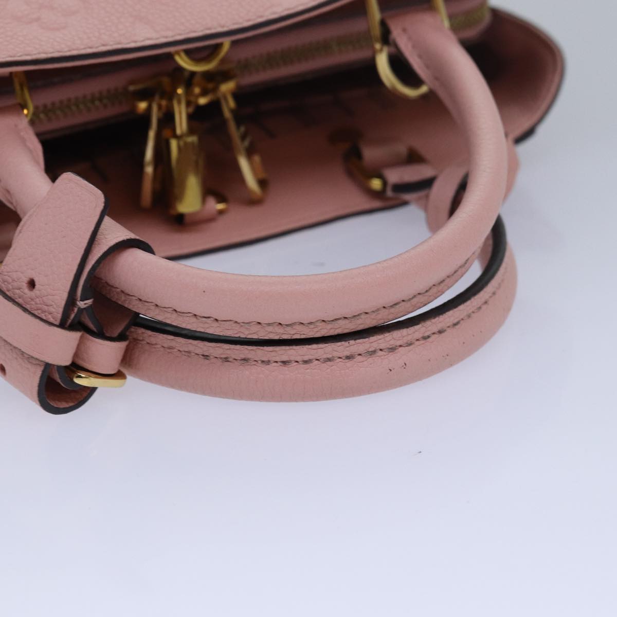 LOUIS VUITTON Monogram Empreinte Montaigne BB Bag Pink Rose M44123 fm3558A