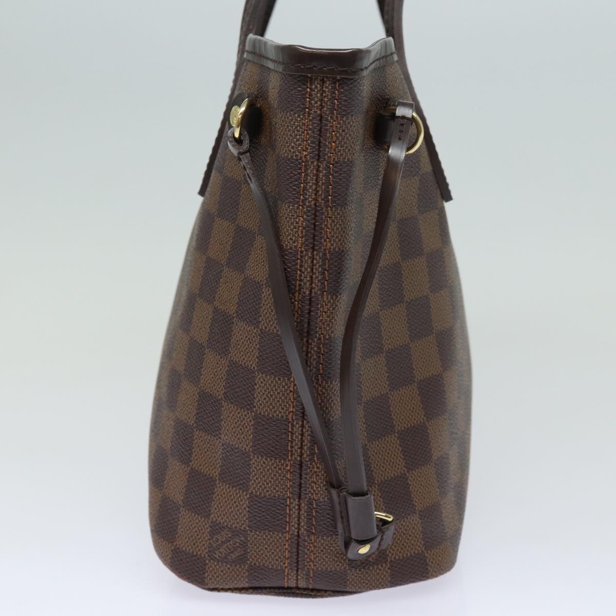 LOUIS VUITTON Damier Ebene Neverfull PM Tote Bag N51109 LV fm3574A