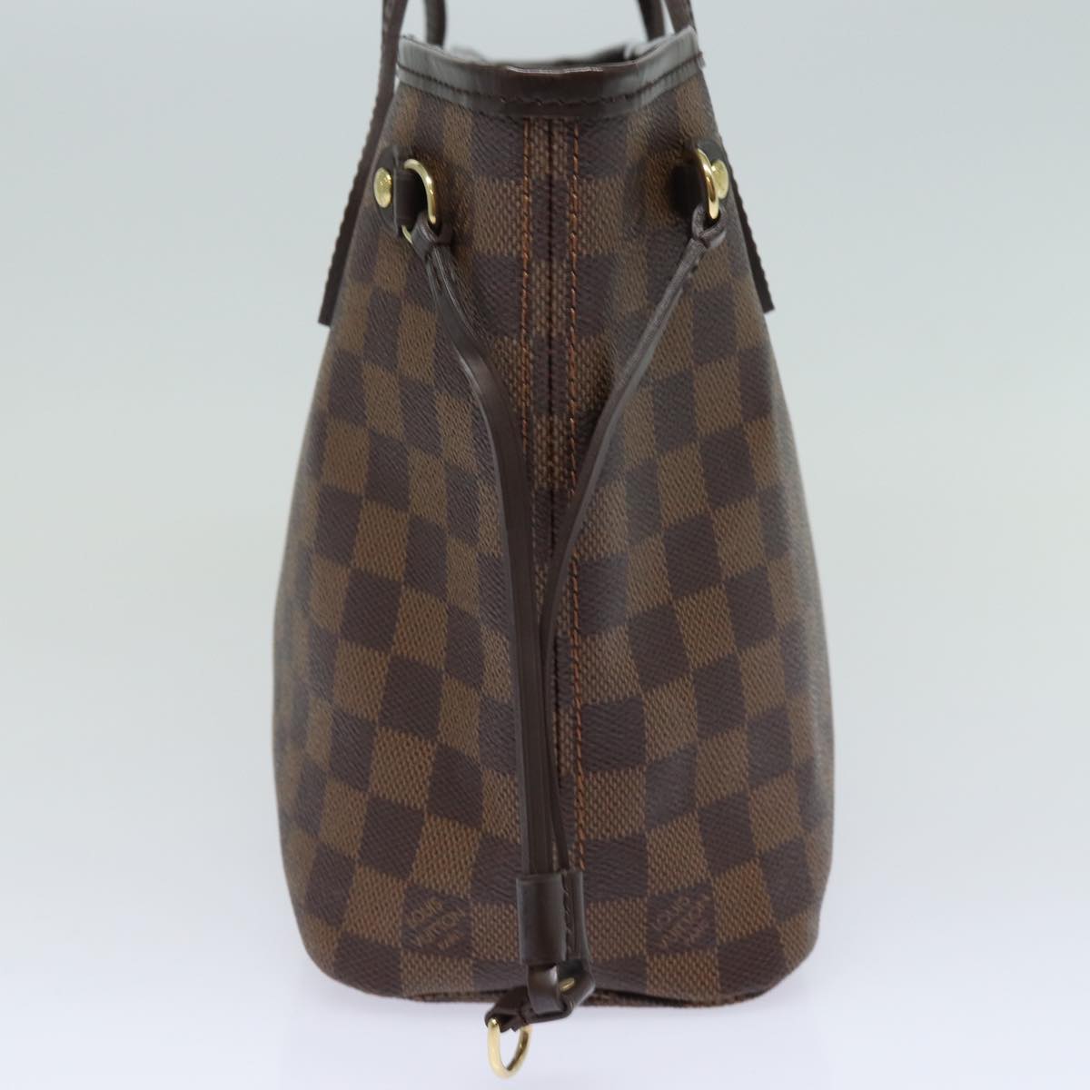 LOUIS VUITTON Damier Ebene Neverfull PM Tote Bag N51109 LV fm3574A