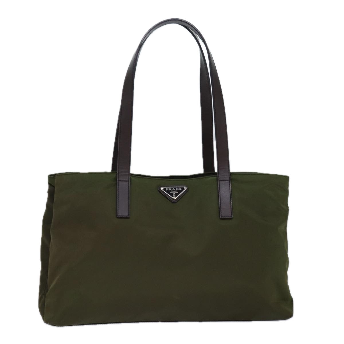 Luxury Prada Tote Bag Nylon Khaki  fm3670
