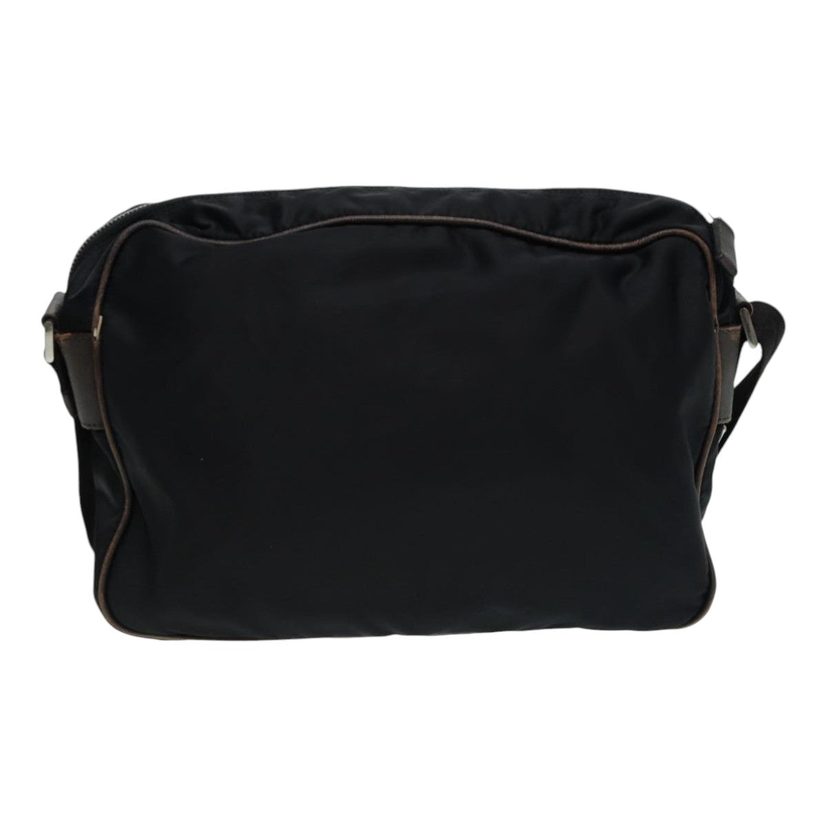 Luxury Prada Shoulder Bag Nylon Black Silver  fm3701