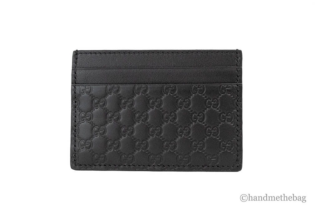 Luxury Gucci Microguccissima Monogram Logo Soft Margaux Leather Card Case