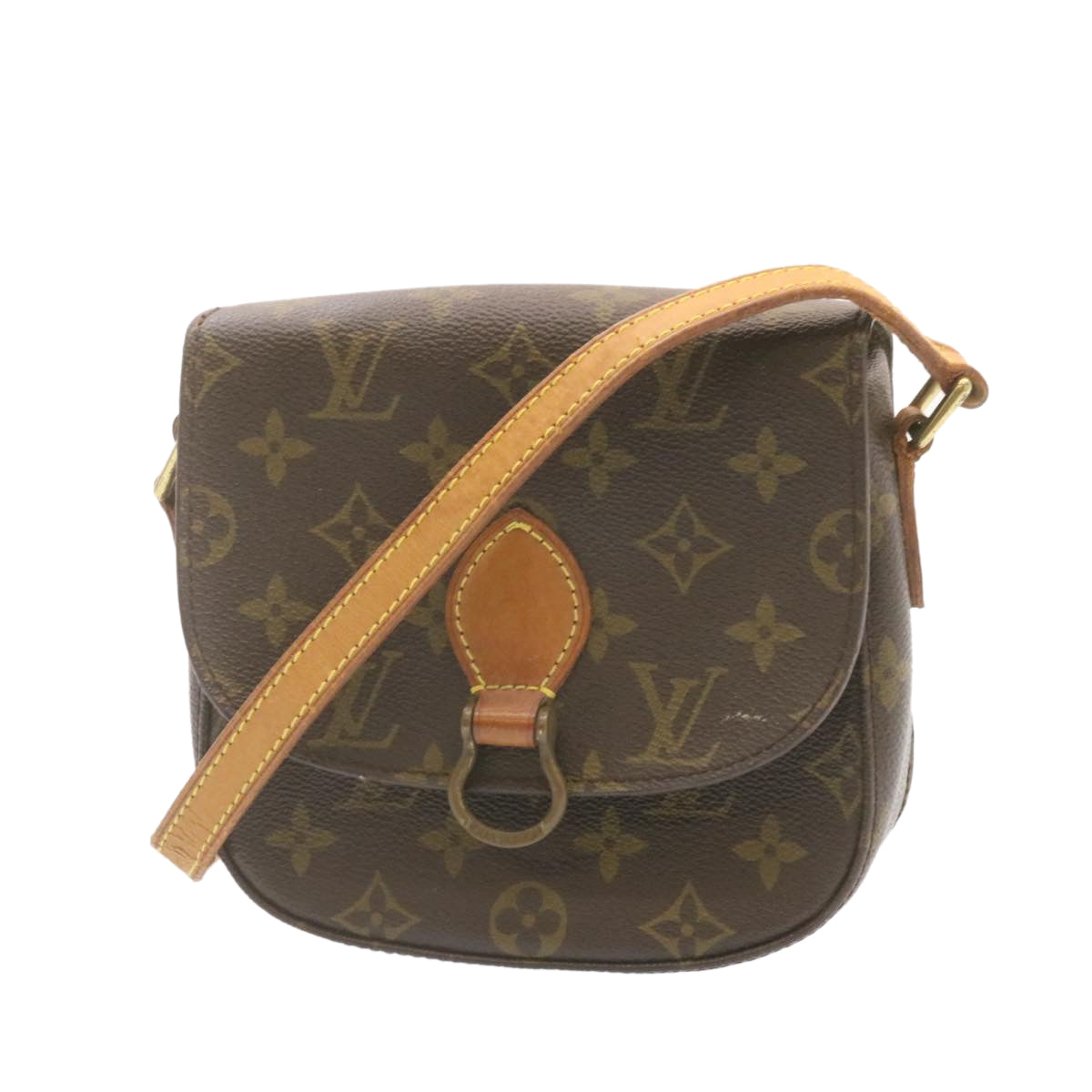 LOUIS VUITTON Monogram Saint Cloud PM Shoulder Bag M51244 LV am1072g