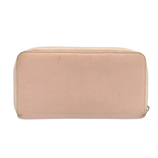 Luxury Chanel Camelia Zip Around Wallet Leather Pink CC  am1797g