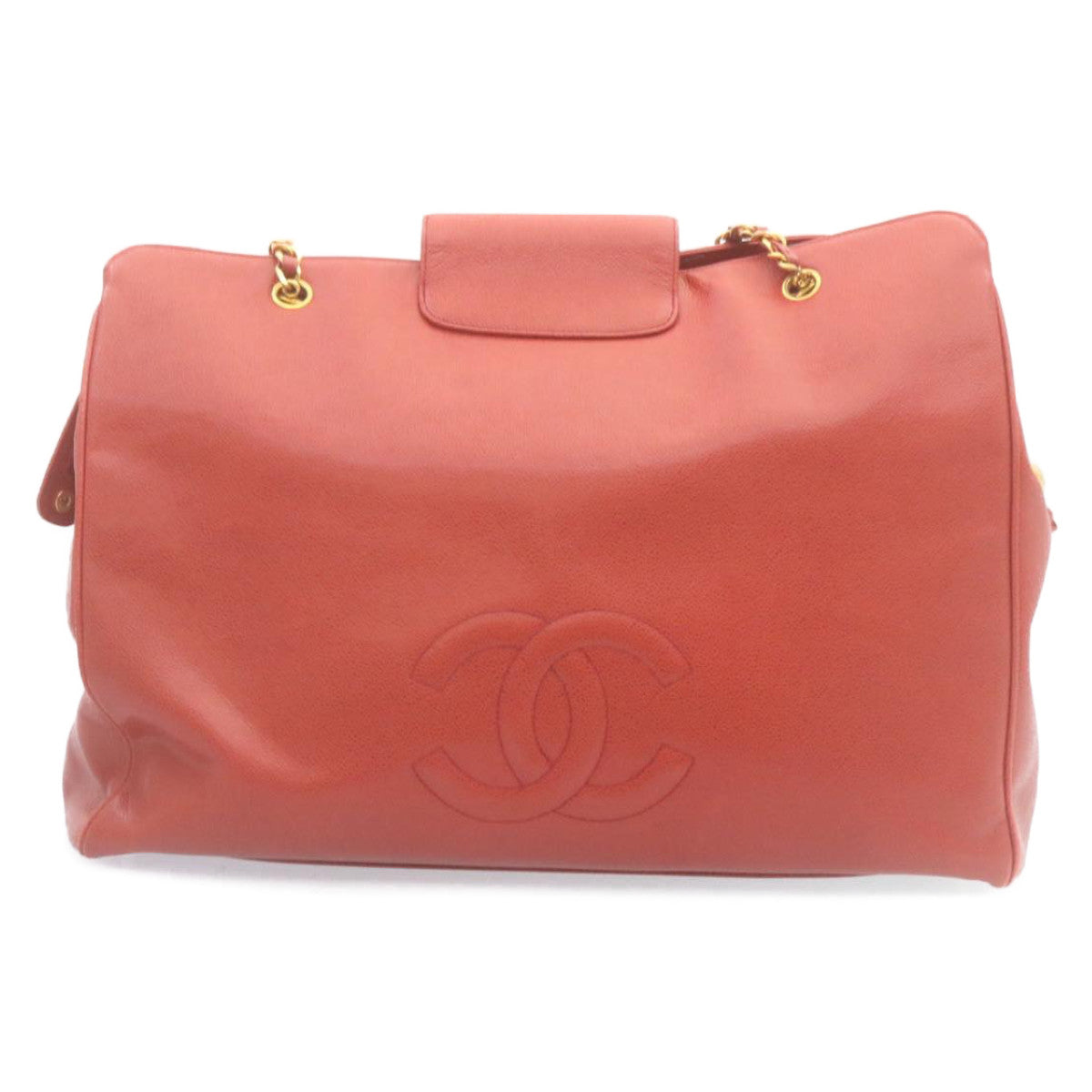 Luxury Chanel COCO Mark Super model Chain Shoulder Bag Caviar Skin Red  am2162gA