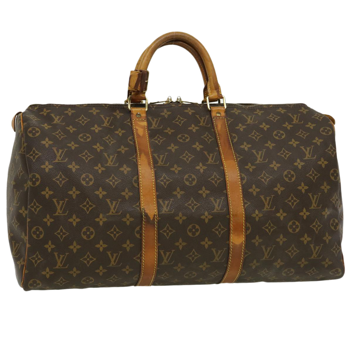 LOUIS VUITTON Monogram Keepall 50 Boston Bag M41426 LV am2419g
