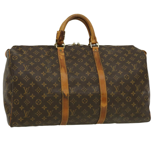 LOUIS VUITTON Monogram Keepall 50 Boston Bag M41426 LV am2419g