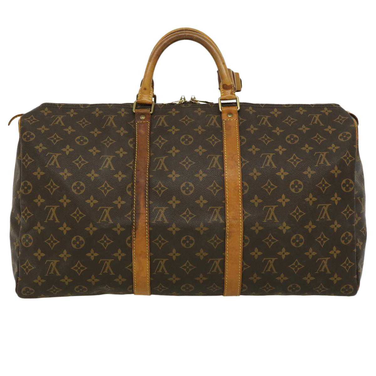 LOUIS VUITTON Monogram Keepall 50 Boston Bag M41426 LV am2419g