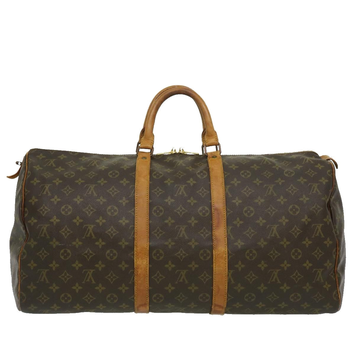 LOUIS VUITTON Monogram Keepall 55 Boston Bag Vintage M41424 LV am2496g