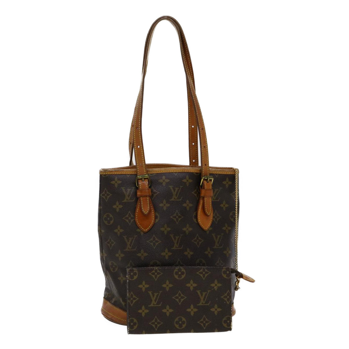 LOUIS VUITTON Monogram Bucket PM Shoulder Bag M42238 LV am2619g