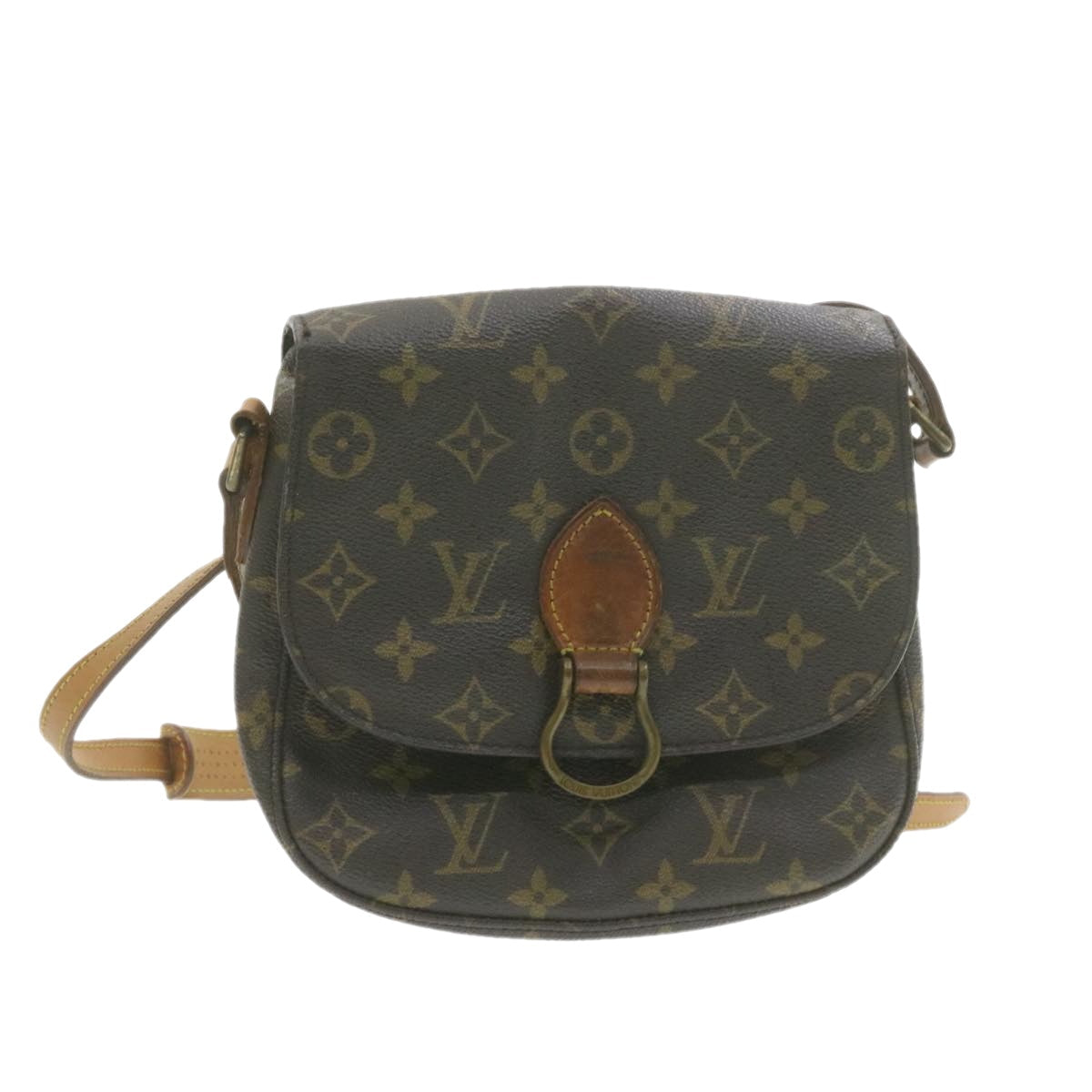 LOUIS VUITTON Monogram Saint Cloud MM Shoulder Bag M51243 LV am937g