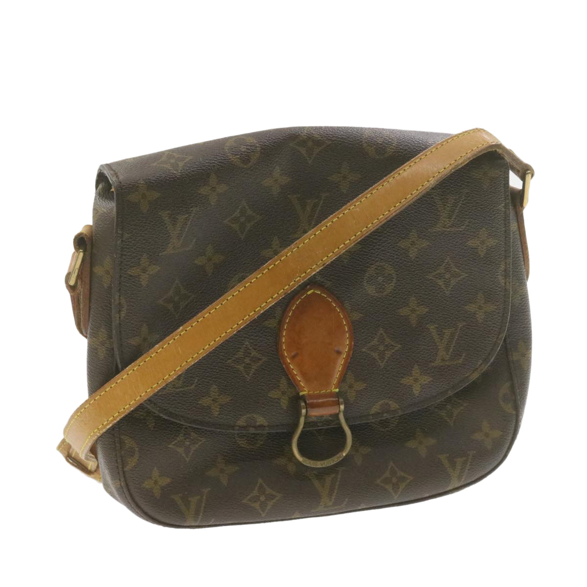 LOUIS VUITTON Monogram Saint Cloud GM Shoulder Bag M51242 LV am978g