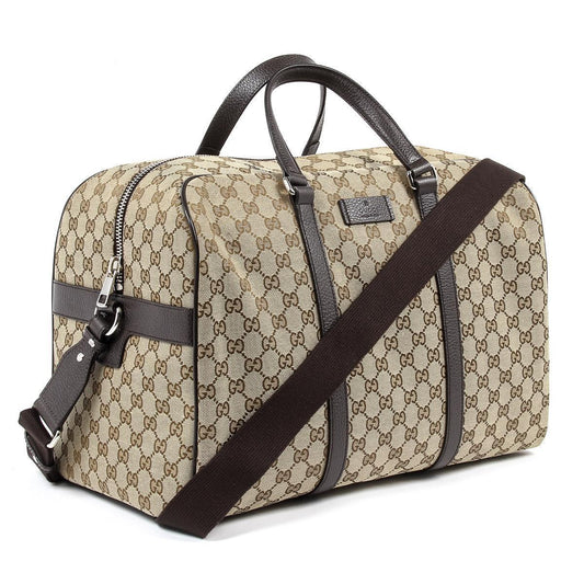 Luxury Gucci Unisex Classic Luggage Original GG Canvas Carry On Duffle Travel Bag 449167