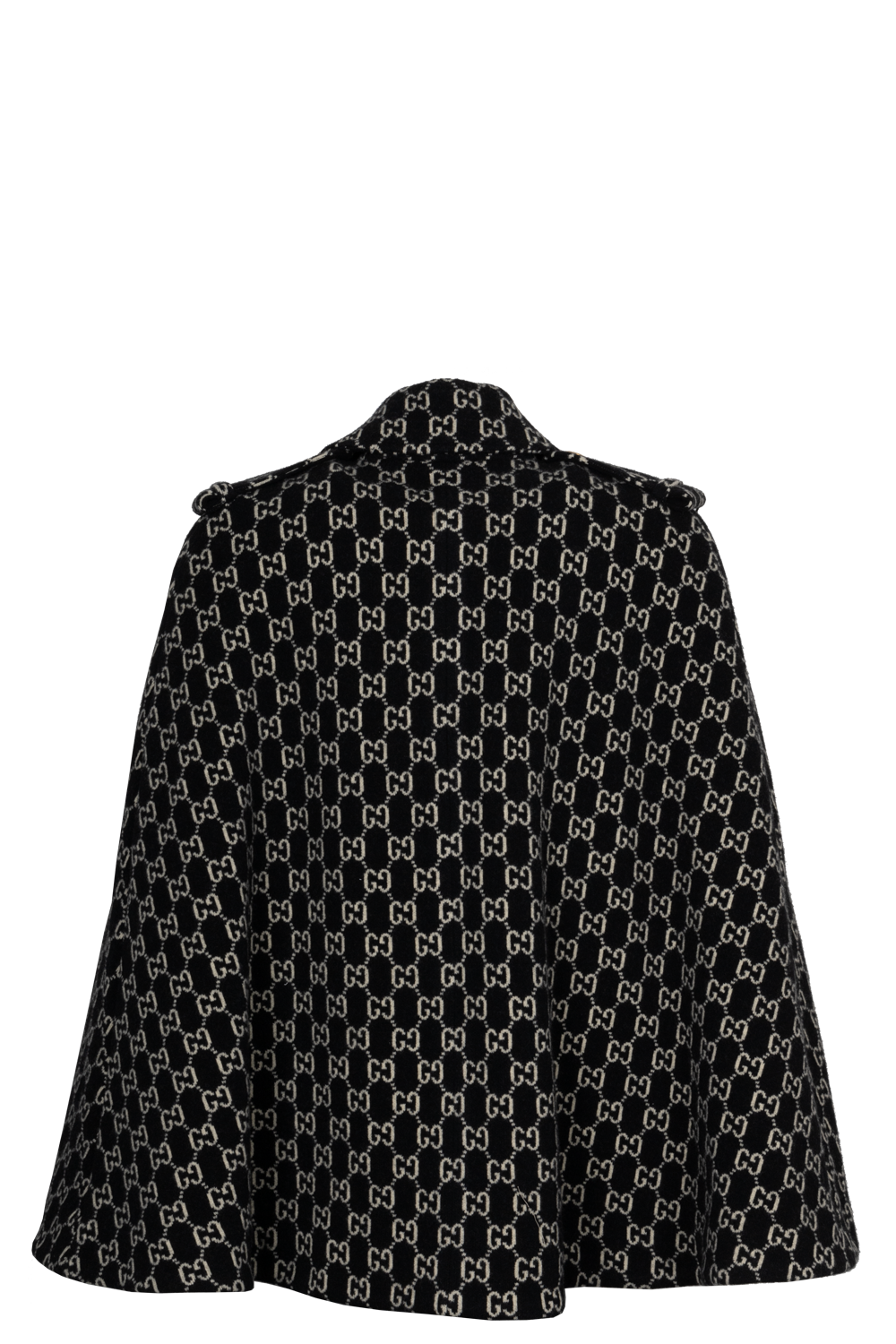 Luxury Gucci Trending 2025 GG Supreme Cape Wool Black White
