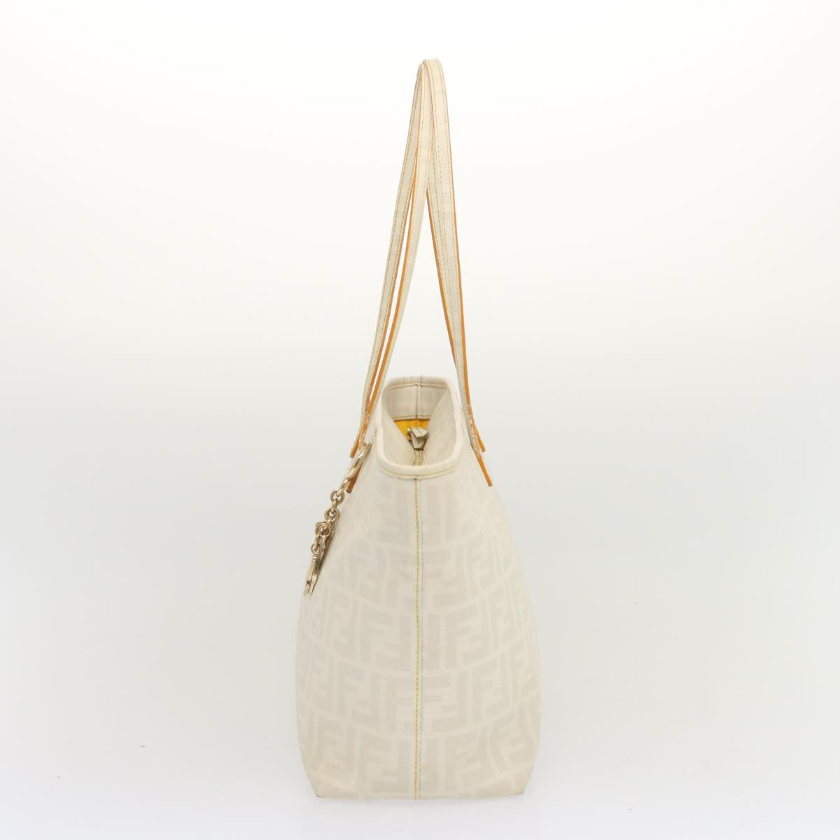 Luxury FendiZucca Canvas Tote Bag Whitehk1159