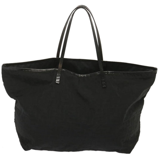 Luxury FendiZucca Canvas Tote Bag Blackhk1174
