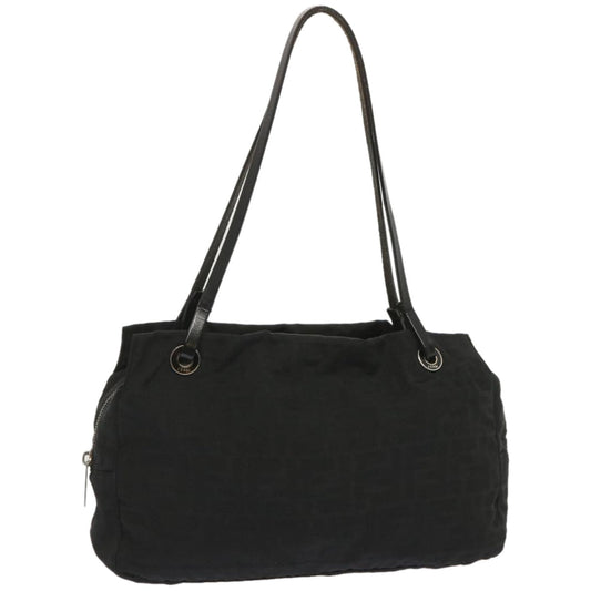 Luxury FendiZucca Canvas Hand Bag Blackhk1179