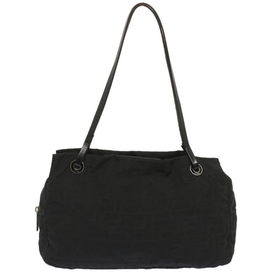 Luxury FendiZucca Canvas Hand Bag Blackhk1179