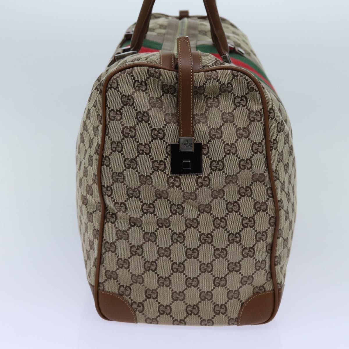 Luxury Gucci Trending 2025 GG Canvas Web Sherry Line Boston Bag Beige Green Red  hk1220