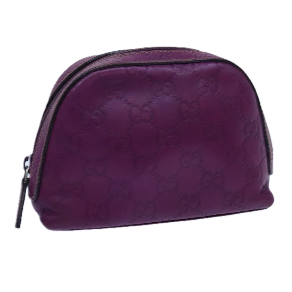 Luxury Gucci Trending 2025 Luxury Gucci Trending 2025ssima GG Canvas Pouch Leather Purple 272366  hk1243