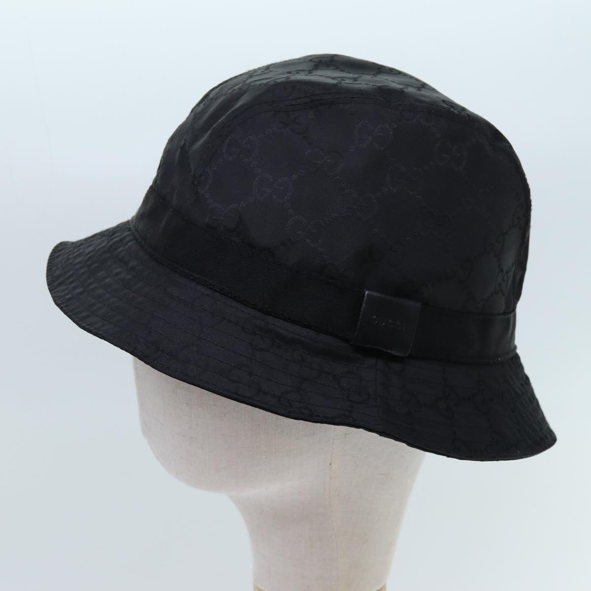 Luxury Gucci Trending 2025 GG Canvas Bucket Hat Nylon XL Black  hk1255