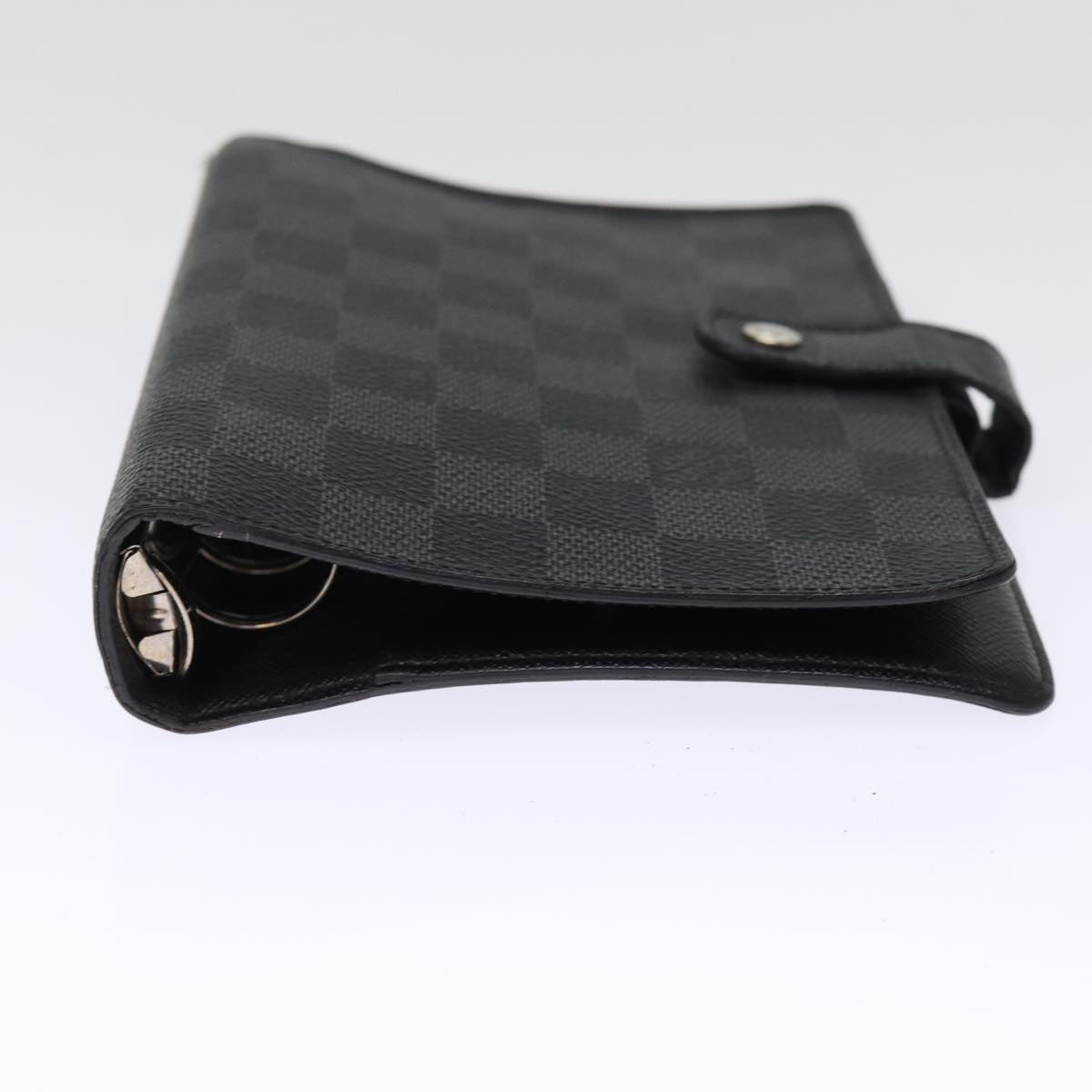 LOUIS VUITTON Damier Graphite Agenda MM Day Planner Cover R20242 LV hk1284