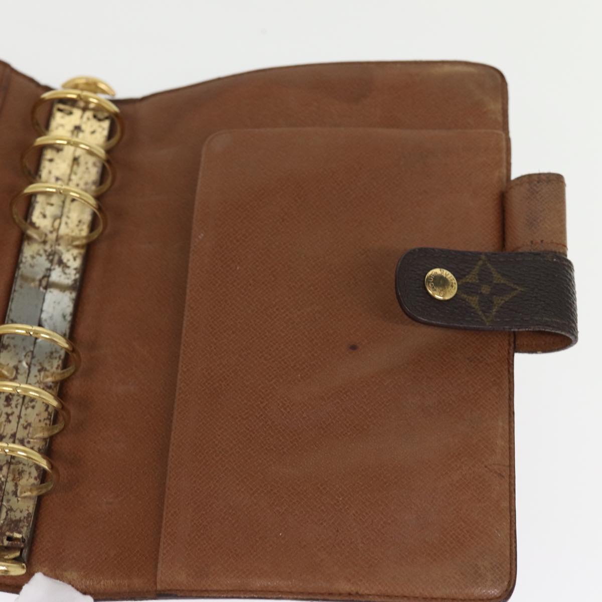 LOUIS VUITTON Monogram Agenda MM Day Planner Cover R20105 LV hk1285