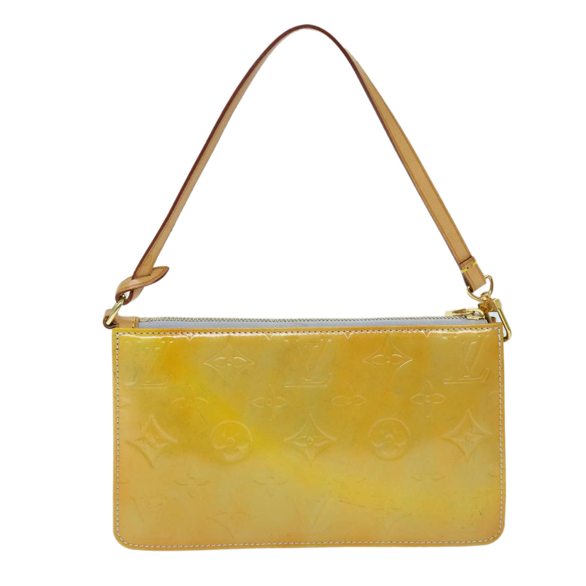 LOUIS VUITTON Monogram Vernis Lexington Accessory Pouch Gris M91056 hk1286