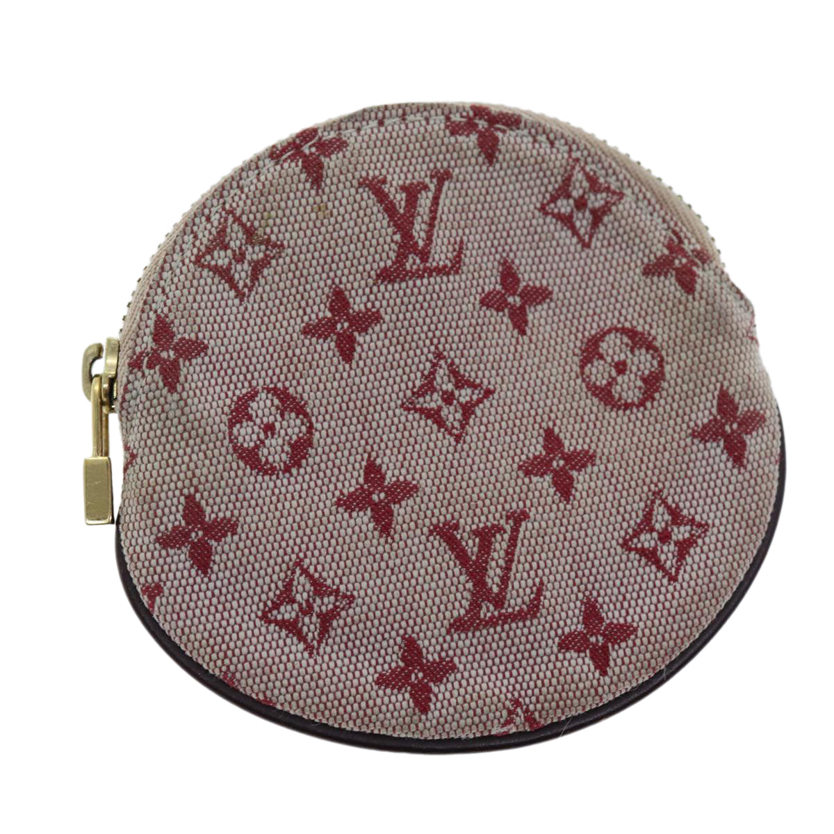 LOUIS VUITTON Monogram Mini Porte Monnaie Ron Coin Purse Red M92462 hk1287