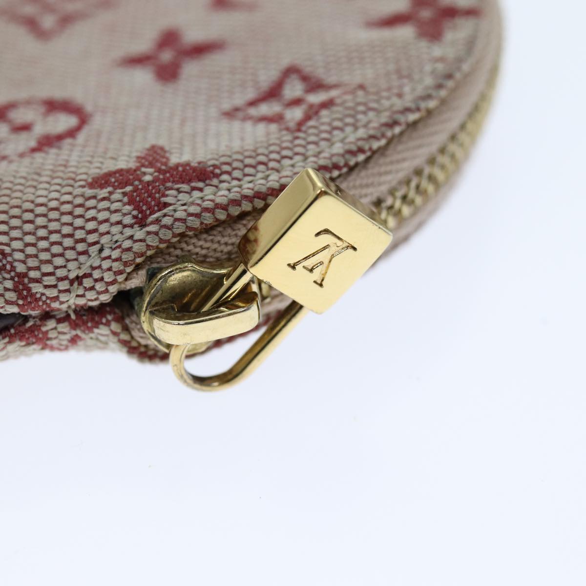 LOUIS VUITTON Monogram Mini Porte Monnaie Ron Coin Purse Red M92462 hk1287