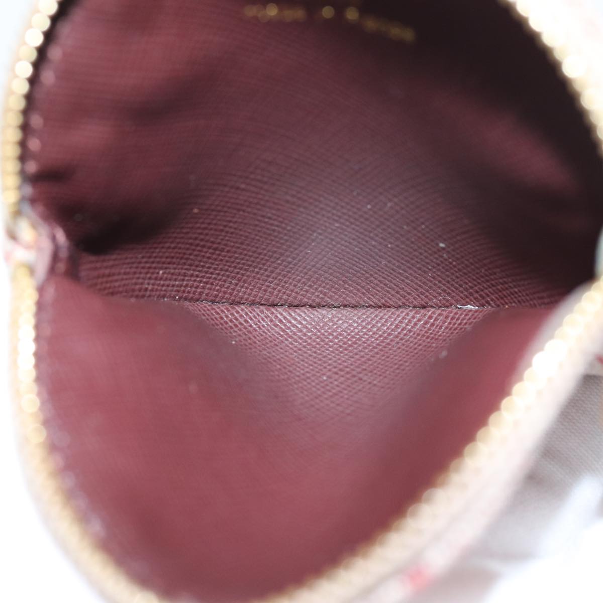 LOUIS VUITTON Monogram Mini Porte Monnaie Ron Coin Purse Red M92462 hk1287