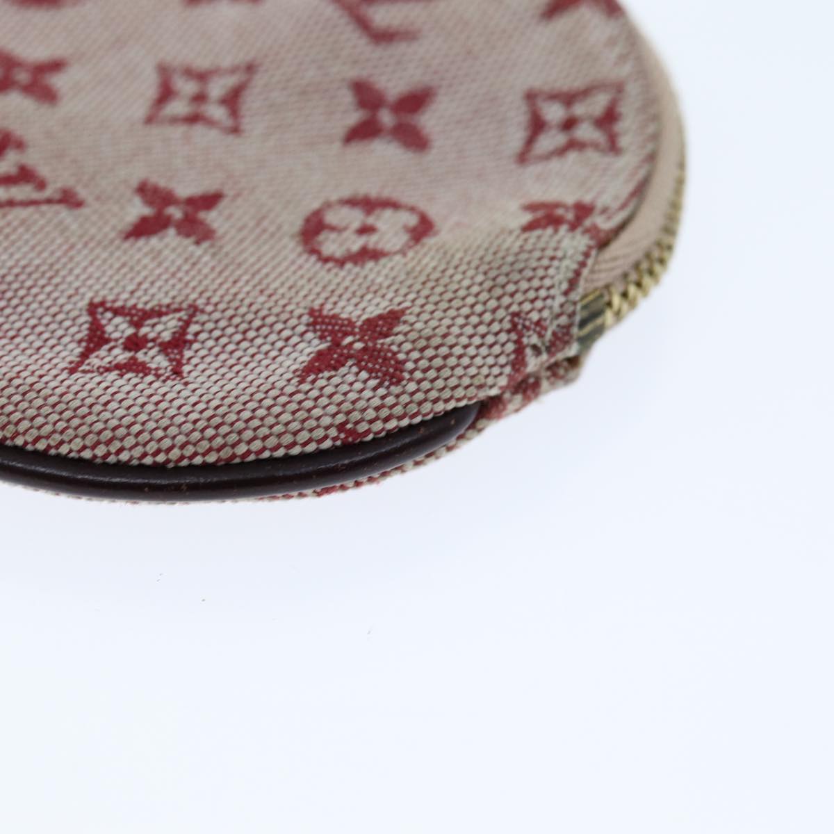 LOUIS VUITTON Monogram Mini Porte Monnaie Ron Coin Purse Red M92462 hk1287