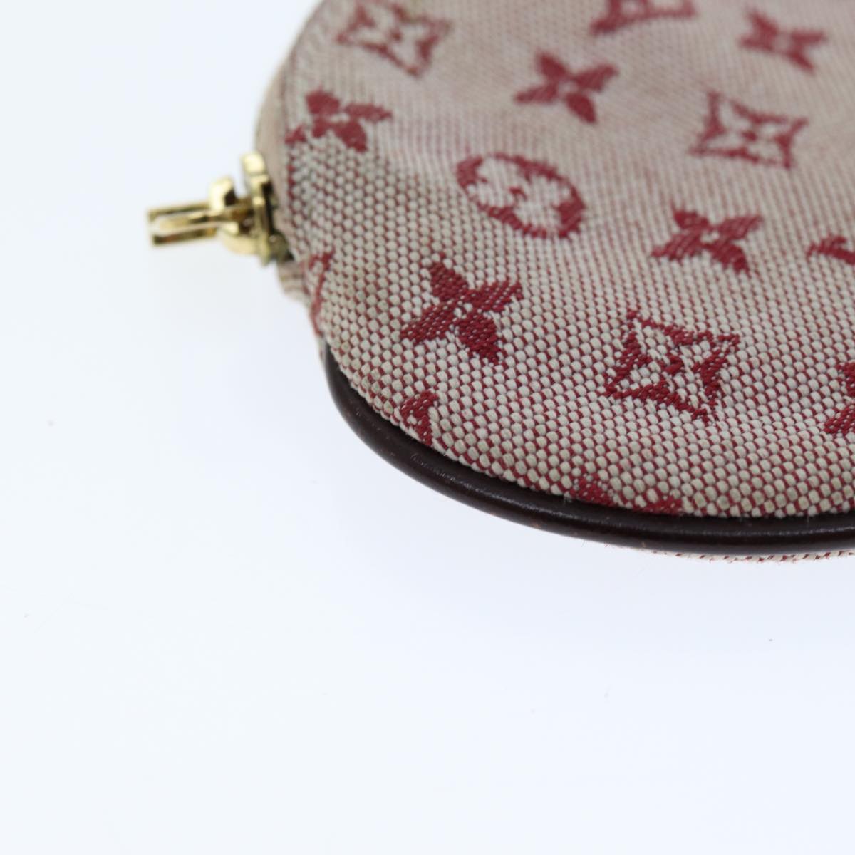 LOUIS VUITTON Monogram Mini Porte Monnaie Ron Coin Purse Red M92462 hk1287