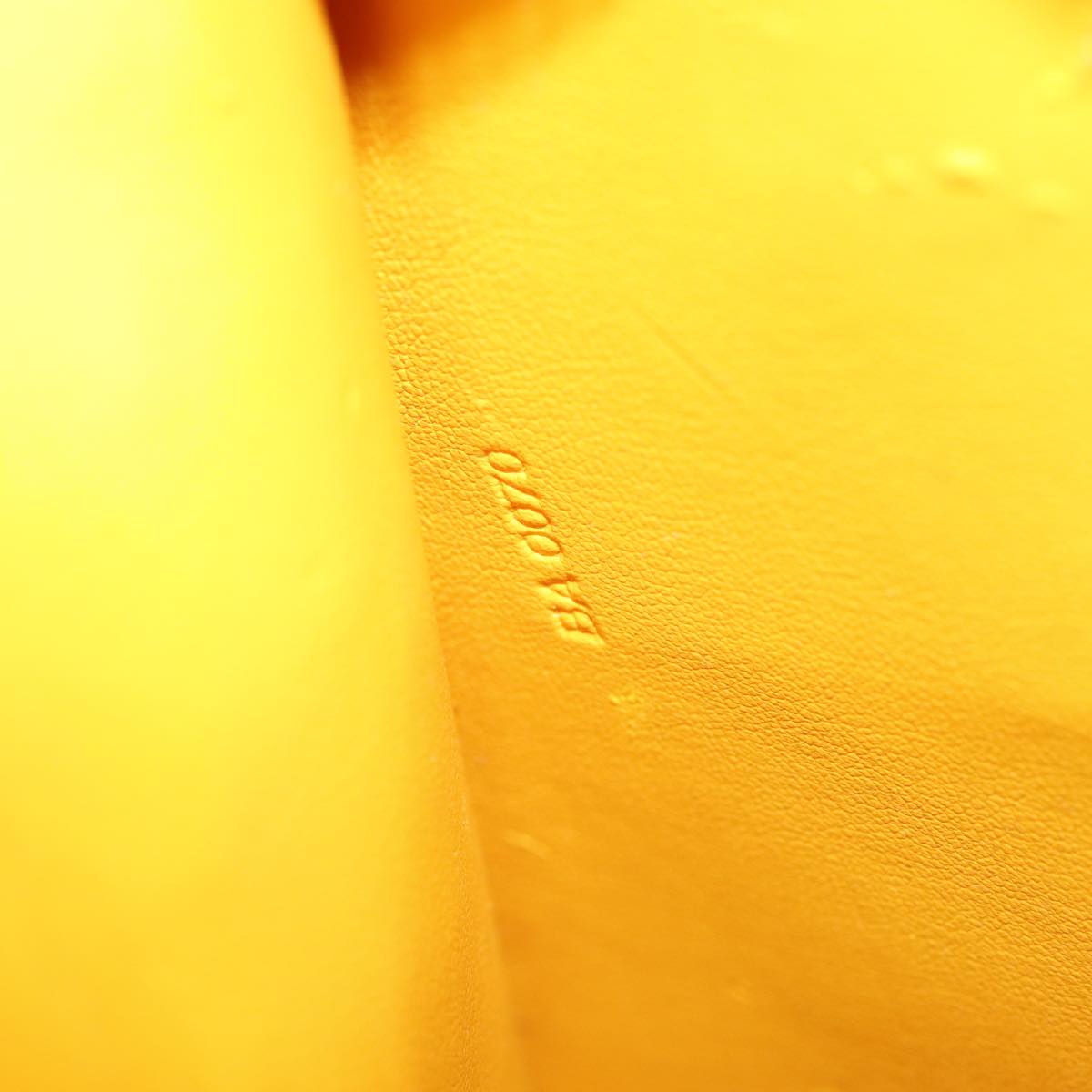 LOUIS VUITTON Monogram Vernis Forsyth Hand Bag Jaune M91112 LV hk1325