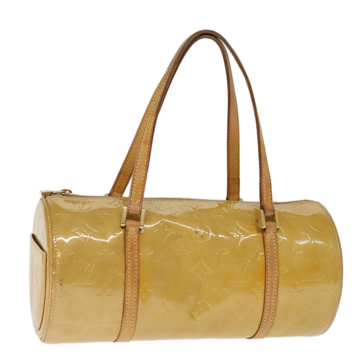 LOUIS VUITTON Monogram Vernis Bedford Hand Bag Beige M91006 LV hk1327